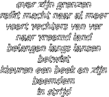 over zijn grenzen